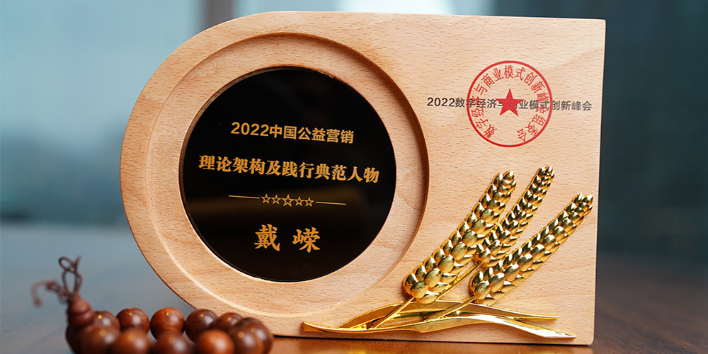 President Dai Rong was awarded the title of Model Figure in the Theoretical Framework and Practice of Chinese Public Welfare Marketing